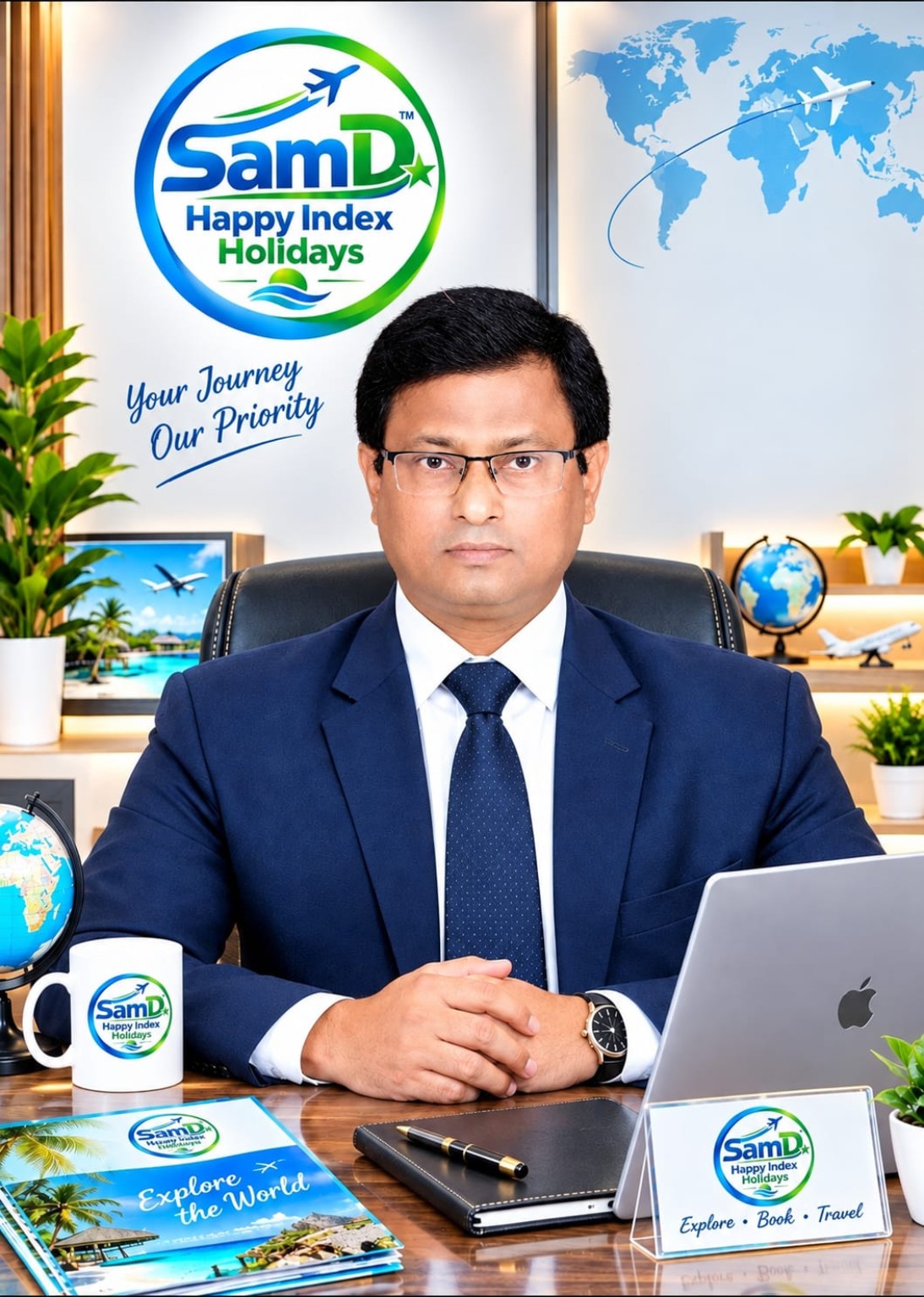 Dr. Prakash Shridhar Dhawle, founder of SamD Happy Index Holidays
